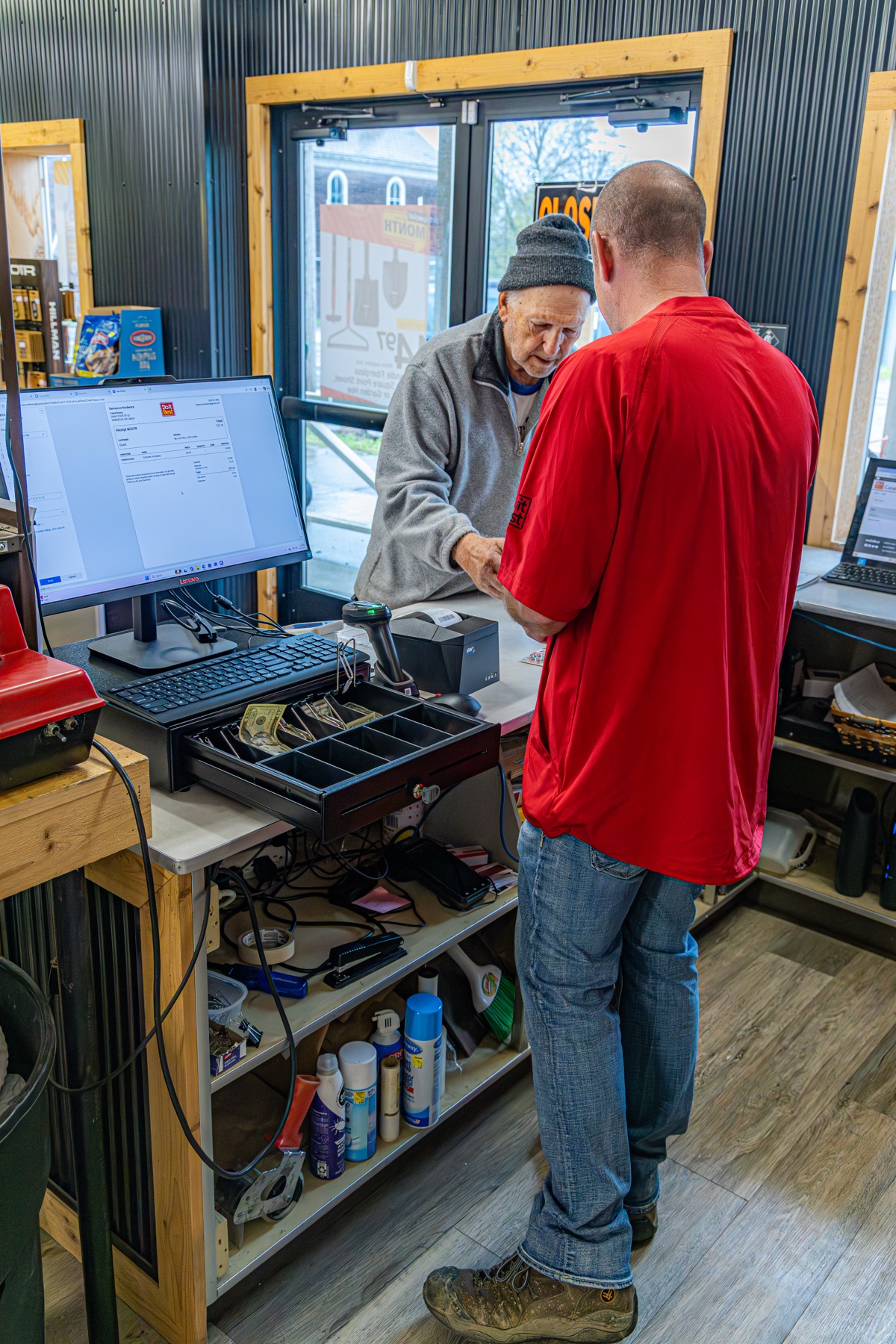 Ringing up a longtime customer