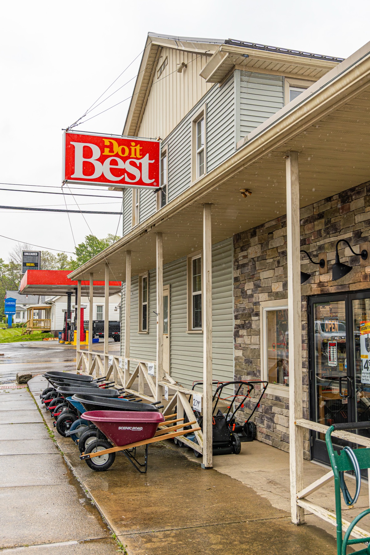 Storefront with the Do It Best sign overhead